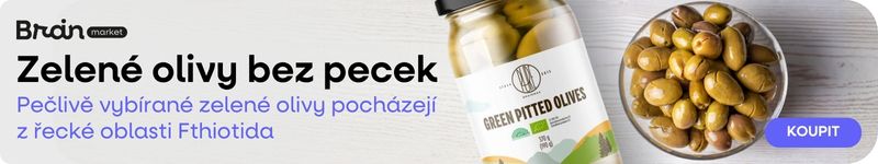 Zelené olivy bez pecek